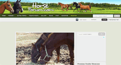 Desktop Screenshot of horseforum.com