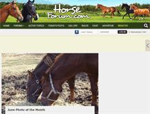 Tablet Screenshot of horseforum.com